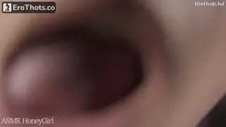 Closeup Face Tasting ASMR