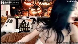 Kati3kat 2019 Halloween Dildo Cumshow