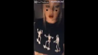 Goth girl tease