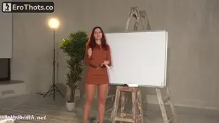 TV Host Teasing a Players. 