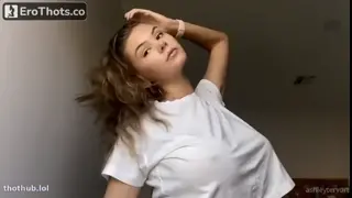 Ashley Tervort White See Through Shirt Video