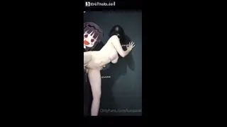 LunaAoki wall doggystyle