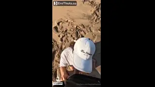 Onlyfans model Sofia Abdalla/The minx enjoing on beach giving blowjob????????
