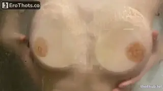 Mila sobolov (milakittenx) boobs squeezing shower