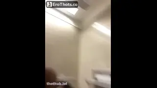 Tila Totti squirts in public restroom