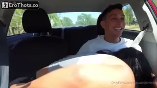 Issac and Andrea blowjob