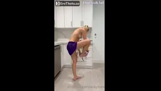 Vicky Stark Try-On Lingerie Striptease