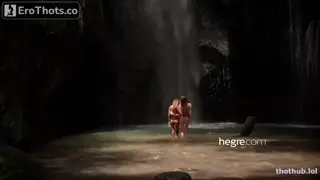 Putri Cinta Katya Clover Naked In Bali Waterfall