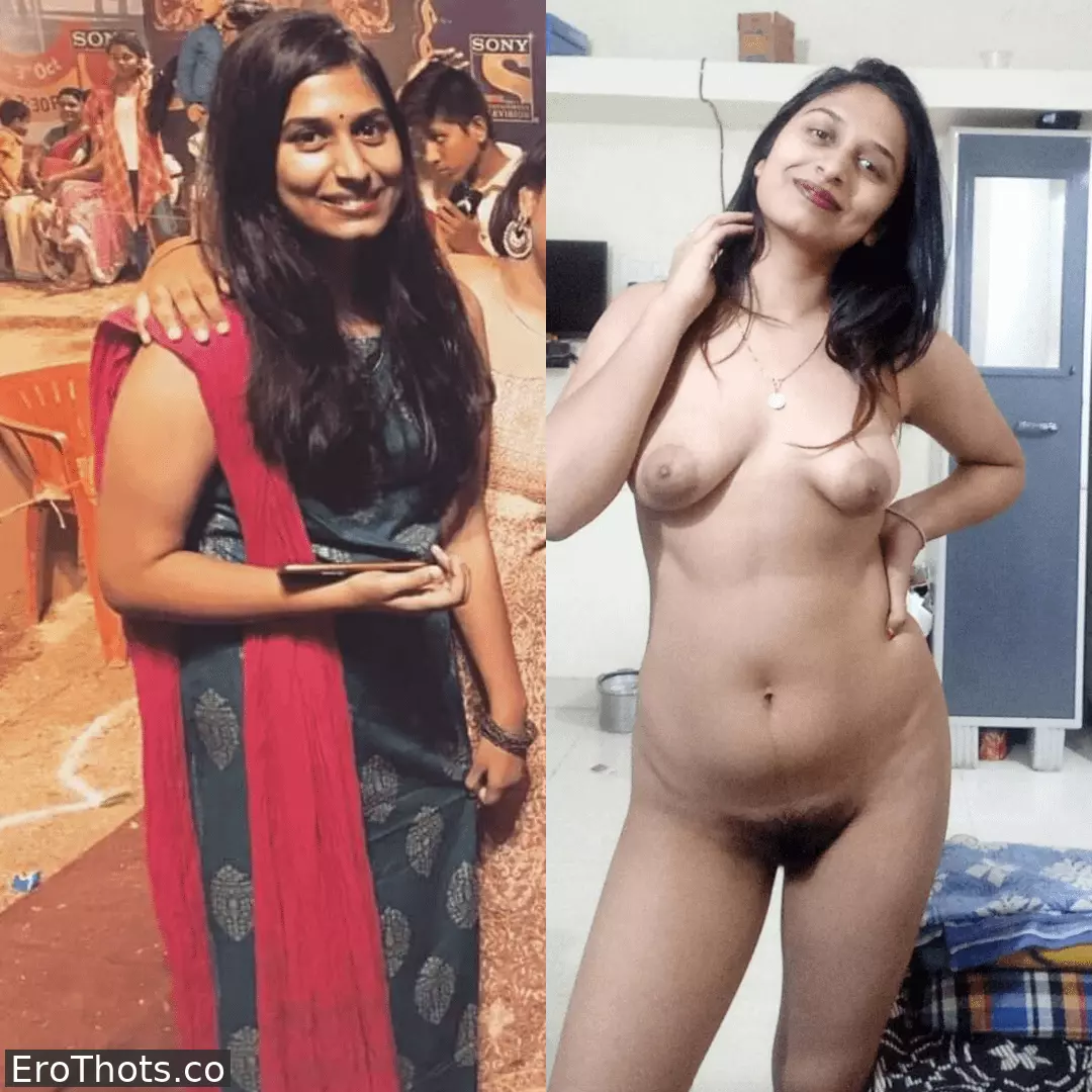 Naked Indian Fashion - Indian girl in traditional clothes vs completely naked - EroThots