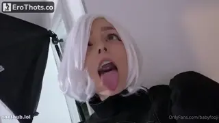 Bebyfooji 2b cosplay pussy ass tease