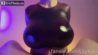 Lily Koti - Bouncing Cherries On His Top! Latex Tittyfuck